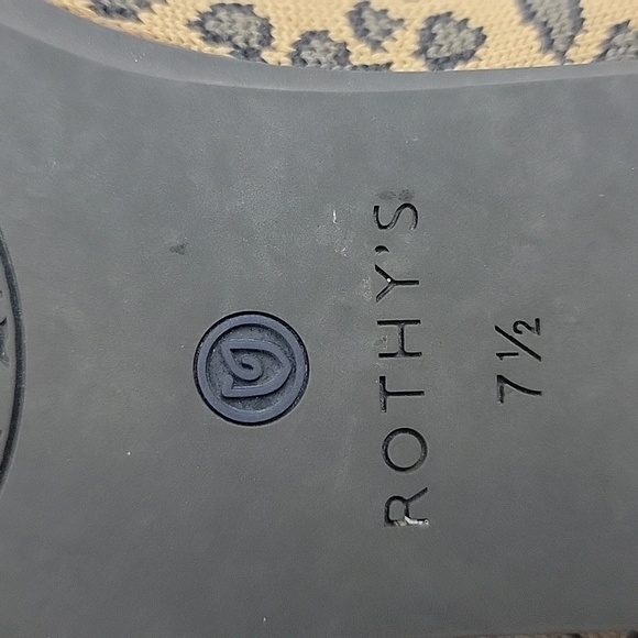 Rothys The Flat Round Toe Spotted Animal Leopard Cheetah Brown RETIRED Print 7.5 - Picture 5 of 11